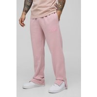 Limited Edition Jogginghose mit geteiltem Saum - soft pink - XL, soft pink Limited Edition Jogginghose mit geteiltem Saum - soft pink - XL, soft pink von boohooman