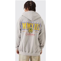 Limited Hoodie mit Reißverschluss - Grau - XS, Grau von boohooman