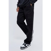 Lockere Cargohose mit elastischem Bund - Schwarz - S, Schwarz von boohooman