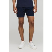 Lockere Chino-Shorts in Dunkelblau von boohooman