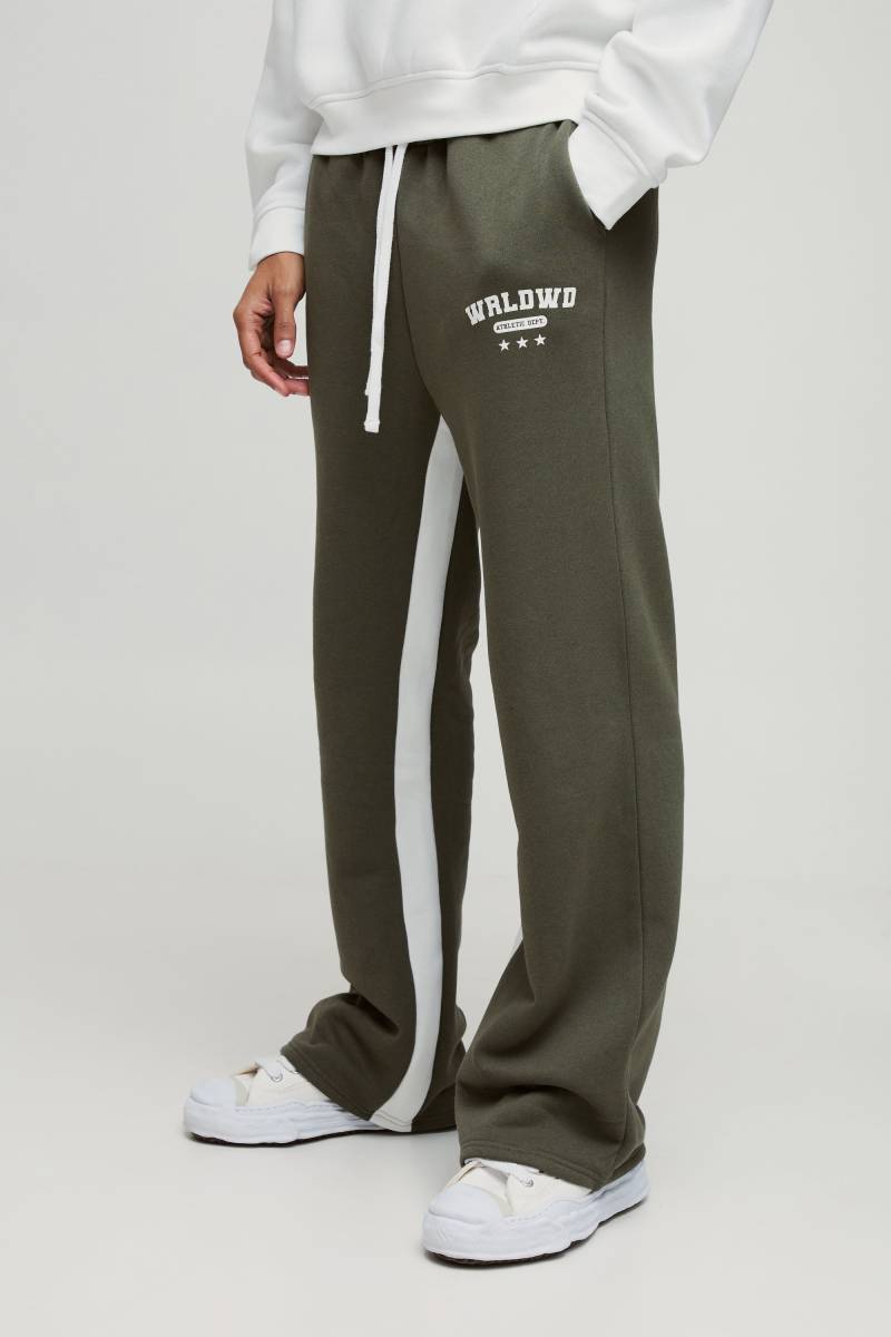 Lockere Jogginghose mit Worldwide-Print von boohooman