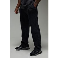 Lockere Man Active Jogginghose - Schwarz - L, Schwarz von boohooman