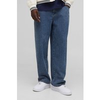 Lockere Nadelstreifen-Jeans von boohooman