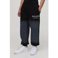 Lockere Official Jogginghose mit Spray-Waschung - Schwarz - XS, Schwarz Lockere Official Jogginghose mit Spray-Waschung - Schwarz - XS, Schwarz von boohooman
