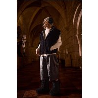 Lockere PU-Hose mit Nieten - Grau - M, Grau von boohooman