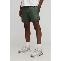 Lockere Shorts mit elastischem Bund - Khaki - L, Khaki von boohooman