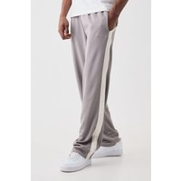 Lockere Trikot-Jogginghose mit Homme-Stickerei - Grau - S, Grau von boohooman