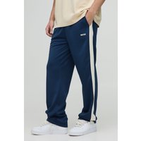 Lockere Trikot-Jogginghose mit Man-Logo - Blau - XL, Blau von boohooman