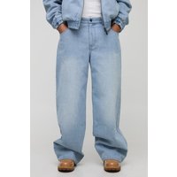 Lockere bestickte Cord-Jeans mit Taschen von boohooman