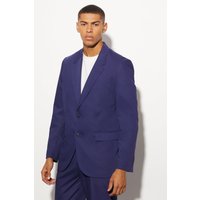 Lockere einreihige Anzugjacke - Blau - 36, Blau Lockere einreihige Anzugjacke - Blau - 36, Blau von boohooman