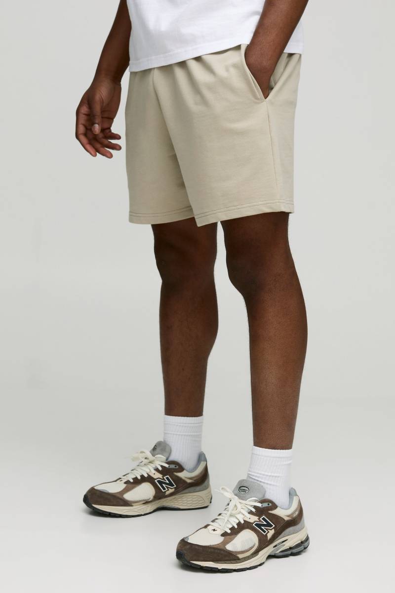 Lockere kurze Basic Shorts - light khaki - L, light khaki von boohooman