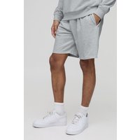 Lockere mittellange Basic Shorts - Grau - XS, Grau Lockere mittellange Basic Shorts - Grau - XS, Grau von boohooman