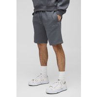 Lockere mittellange Homme Shorts - Grau - XS, Grau von boohooman