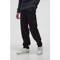Lockere schmale Chino-Hose in Schwarz von boohooman