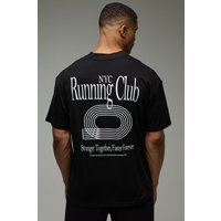 MAN Active NYC Running Club Oversize T-Shirt von boohooman
