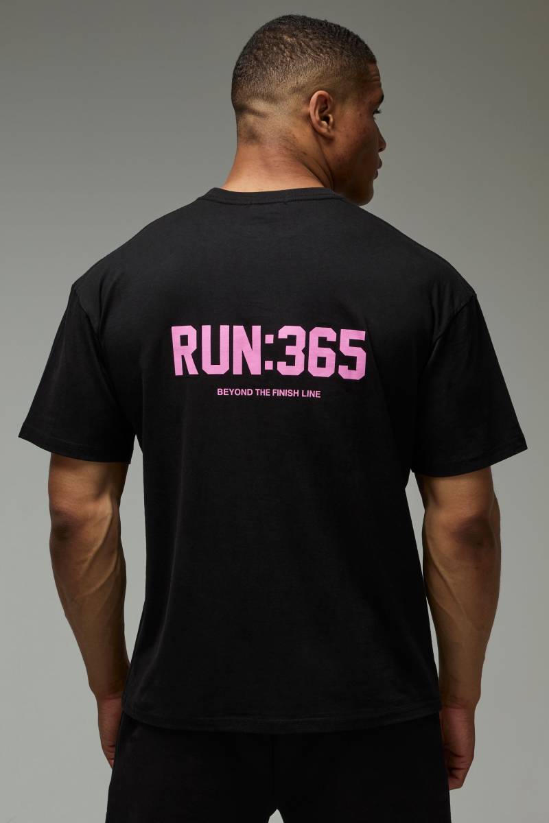 MAN Active Run:365 Oversize T-Shirt - Schwarz - M, Schwarz MAN Active Run:365 Oversize T-Shirt - Schwarz - M, Schwarz von boohooman