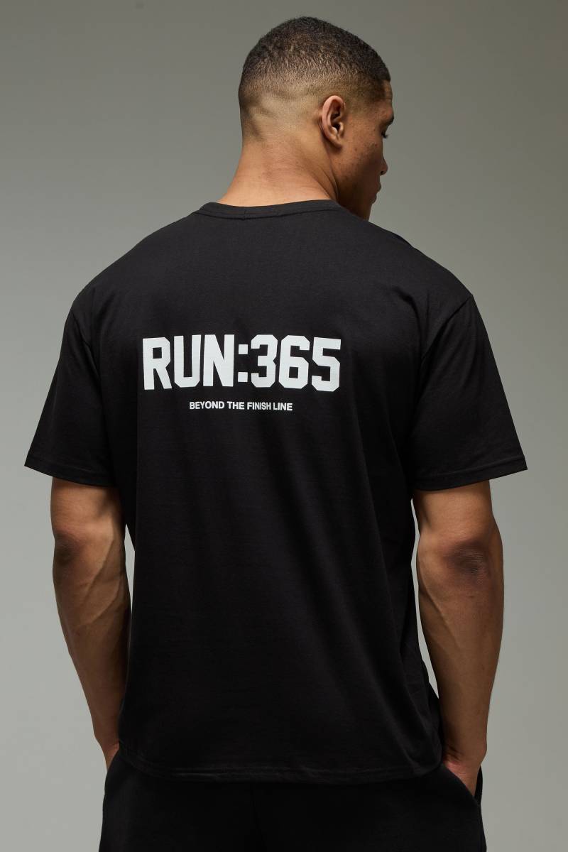 MAN Active Run:365 Oversize T-Shirt - Schwarz - XS, Schwarz MAN Active Run:365 Oversize T-Shirt - Schwarz - XS, Schwarz von boohooman