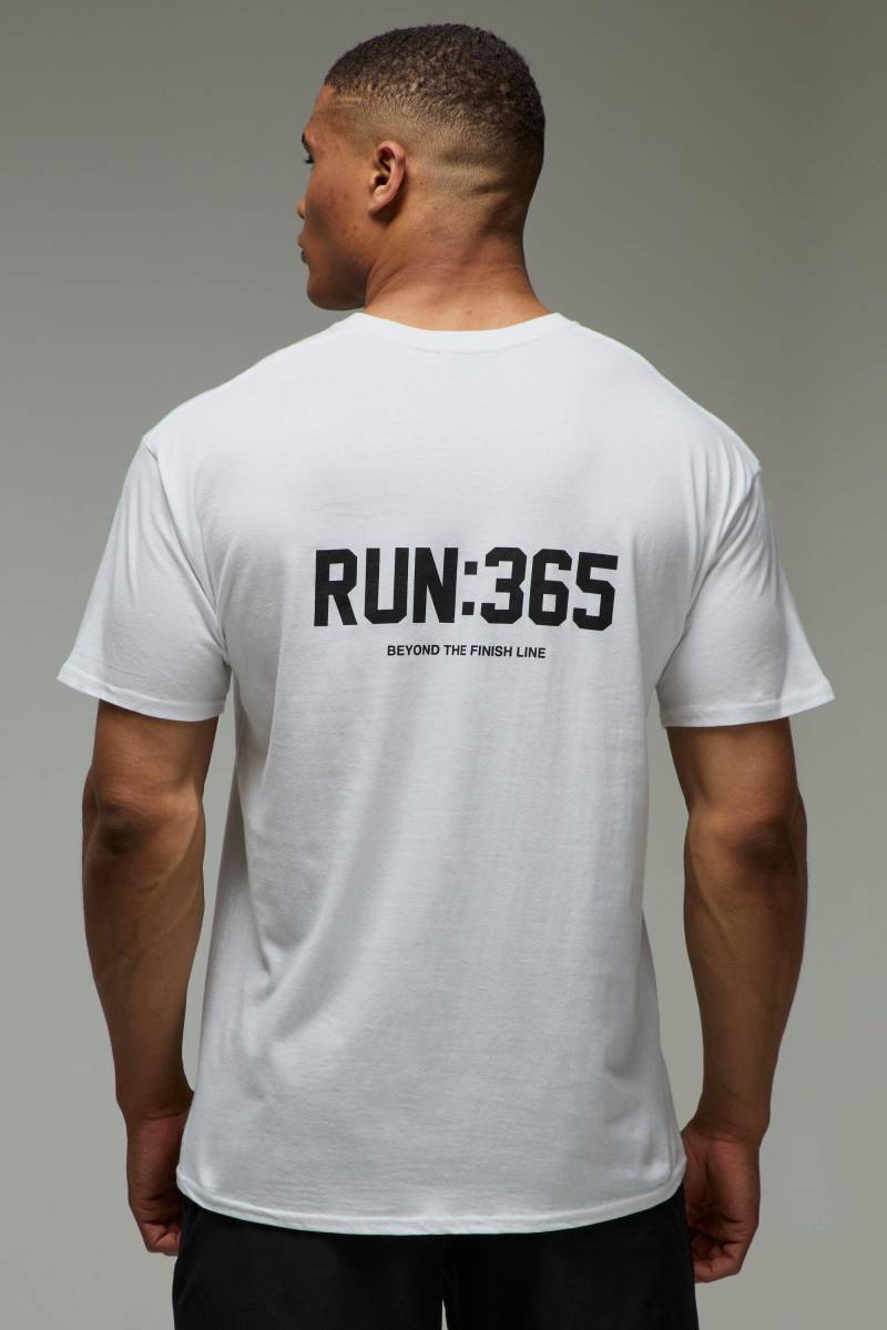 MAN Active Run:365 Oversize T-Shirt - Weiß - XS, Weiß MAN Active Run:365 Oversize T-Shirt - Weiß - XS, Weiß von boohooman