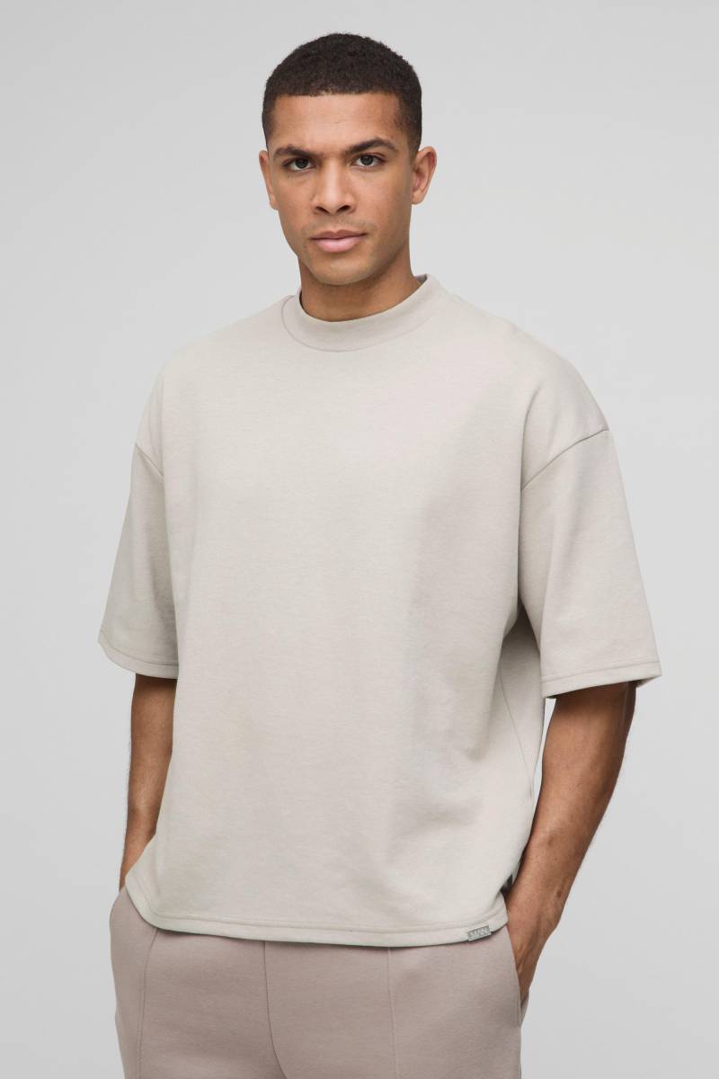 Kastiges Oversize Man T-Shirt - light khaki - M, light khaki von boohooman