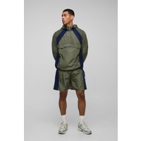 Oversize Man Regenjacke - Grün - L, Grün von boohooman