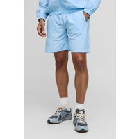Oversize Man Nylon-Shorts - Blau - XS, Blau Oversize Man Nylon-Shorts - Blau - XS, Blau von boohooman
