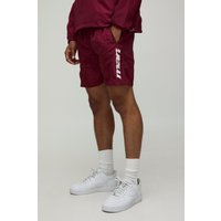 Lockere Man Nylon-Shorts - Rot - XL, Rot Lockere Man Nylon-Shorts - Rot - XL, Rot von boohooman