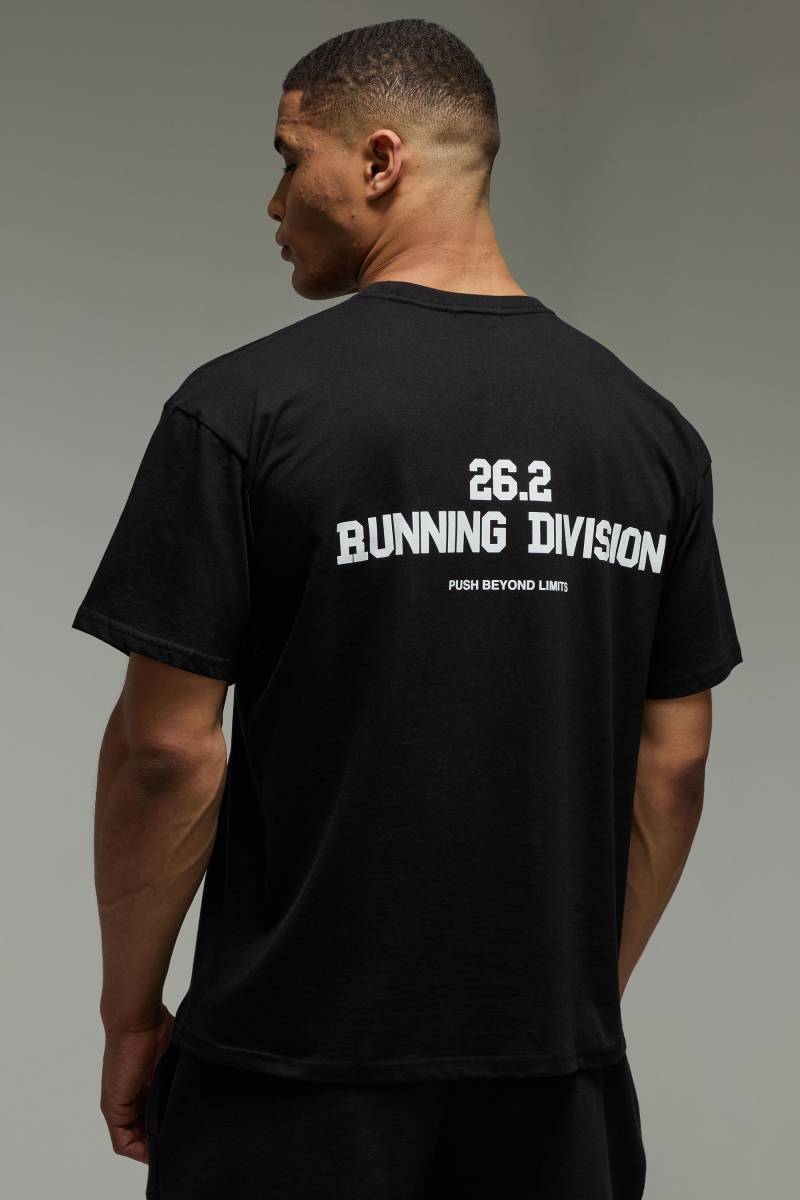 Man Active 26.2 Running Division T-Shirt von boohooman