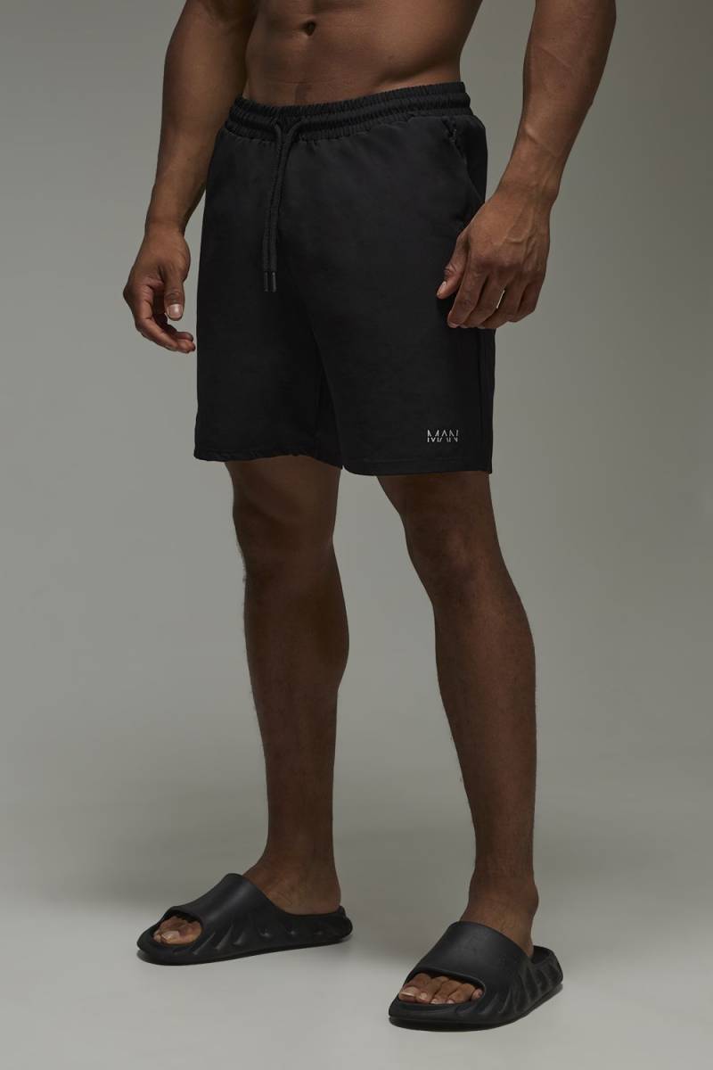 Man Active 7inch Badehose - Schwarz - XL, Schwarz von boohooman
