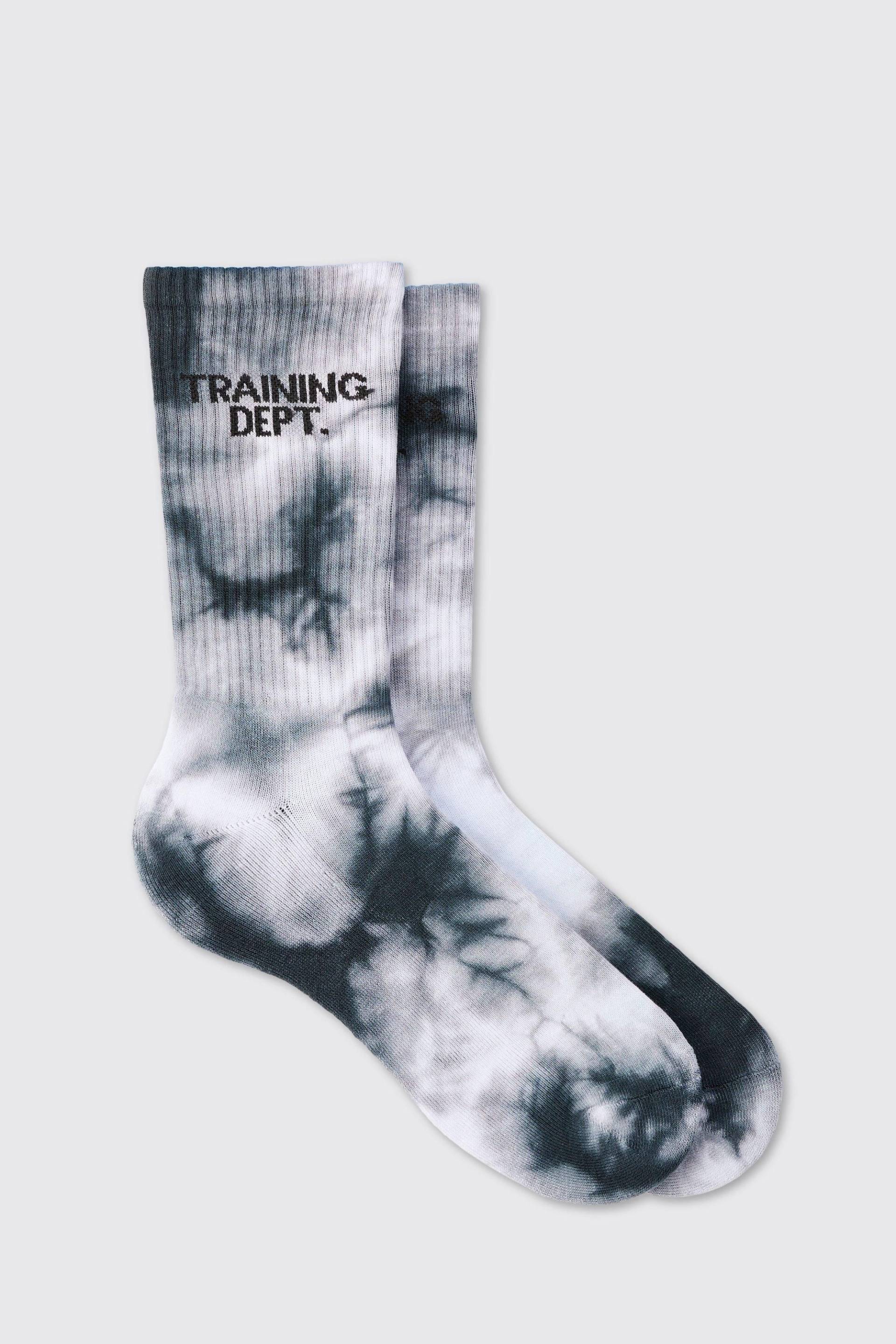 Man Active Batik Trainings Dept Rundhals-Socken von boohooman