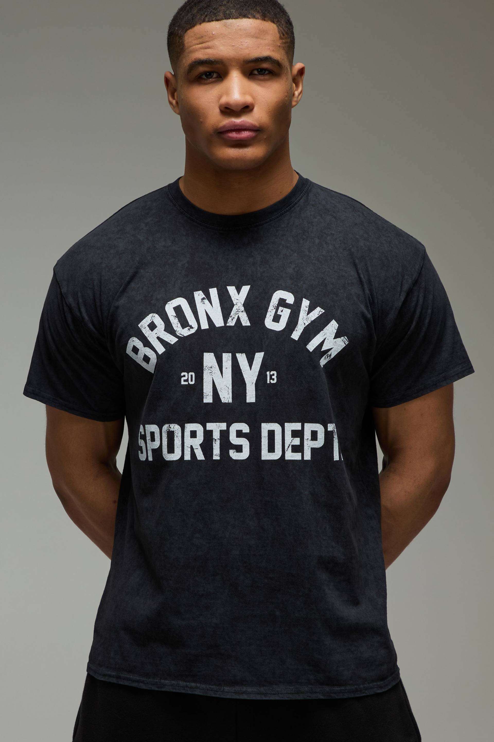 Man Active Bronx Gym Oversize T-Shirt von boohooman