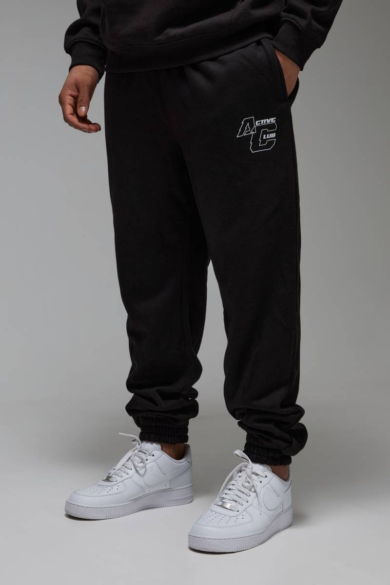 Man Active Club Jogginghose - Schwarz - XS, Schwarz Man Active Club Jogginghose - Schwarz - XS, Schwarz von boohooman