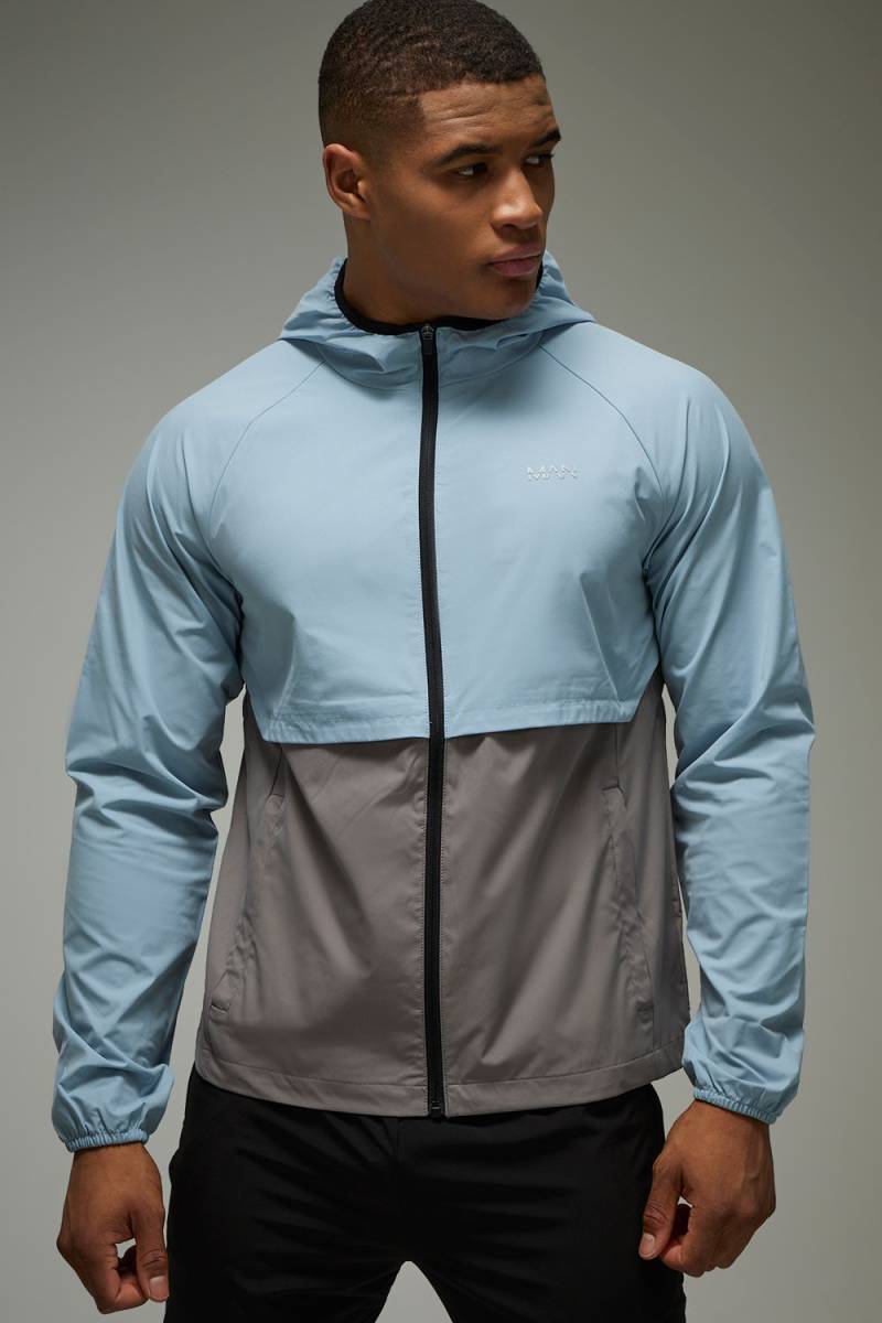 Man Active Colorblock Windbreaker - Mehrfarbig - XS, Mehrfarbig von boohooman