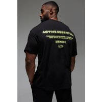 Man Active Essentials Oversize Hoodie - Schwarz - XS, Schwarz von boohooman