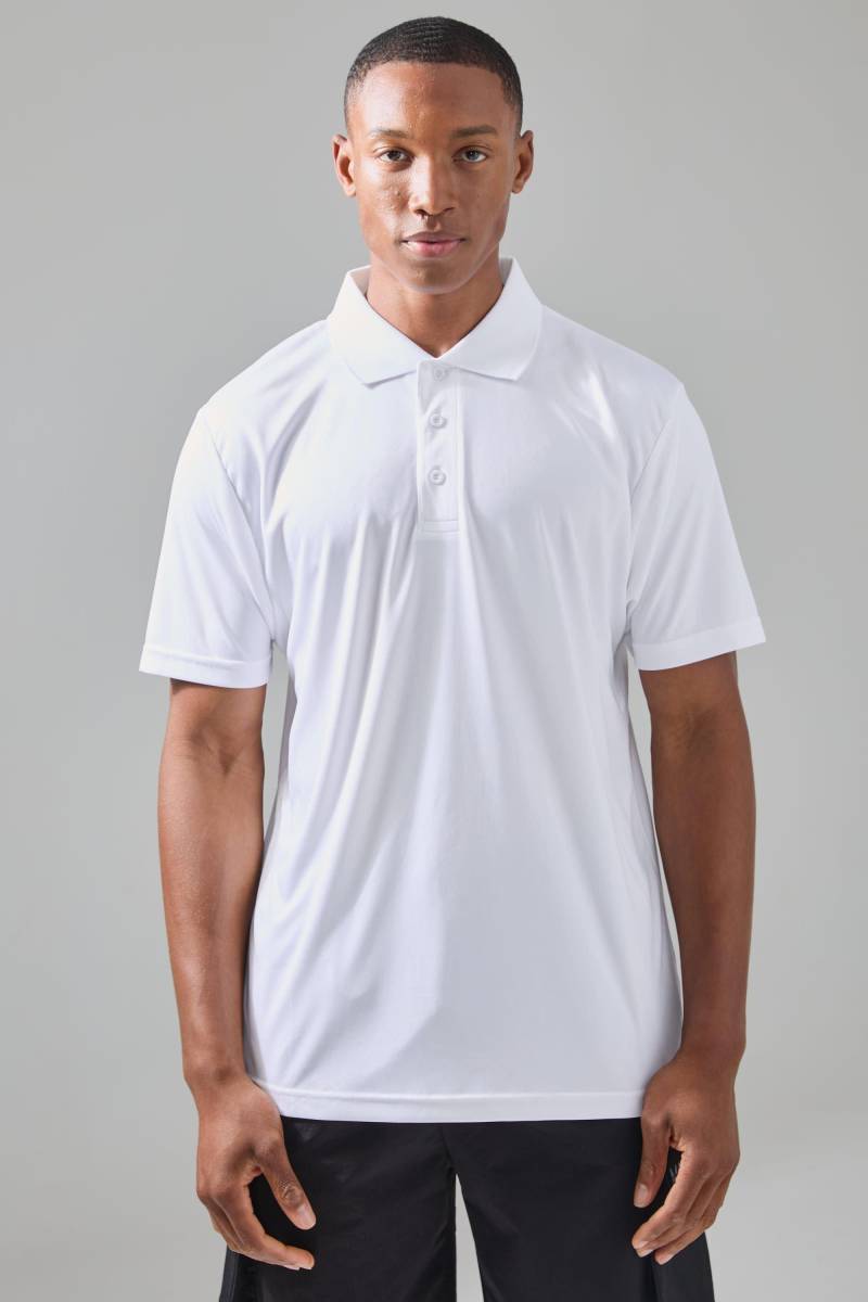 Man Active Golf Performance Poloshirt mit Knopfleiste von boohooman