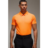 Man Active Golf Poloshirt - Orange - S, Orange Man Active Golf Poloshirt - Orange - S, Orange von boohooman
