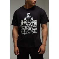 Man Active Grafters Gym T-Shirt - Schwarz - XS, Schwarz von boohooman