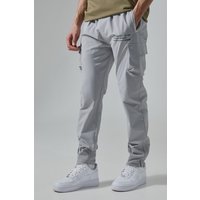 Man Active Gym Cargo-Jogginghose - Grau - XXXXL, Grau von boohooman
