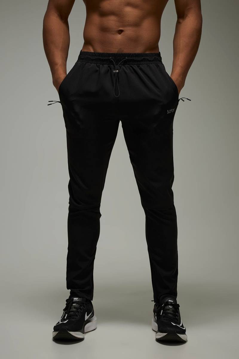 Schmale Man Active Jogginghose - Schwarz - 2XL, Schwarz von boohooman