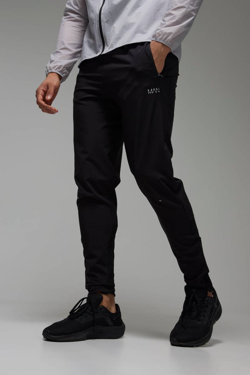 Schmale Man Active Jogginghose - Schwarz - XXL, Schwarz von boohooman