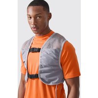 Man Active Hydration vesttop - Grau - M, Grau von boohooman