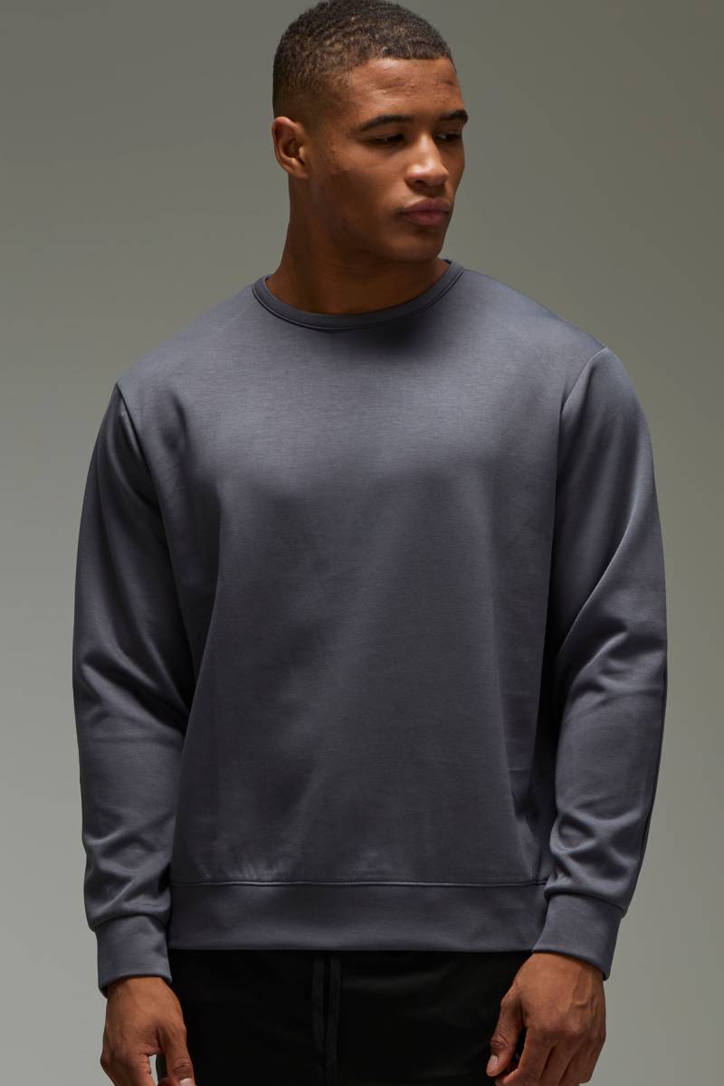 Man Active Sweatshirt - Grau - XL, Grau von boohooman