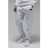Man Active Jogginghose mit Aufnäher - Grau - XL, Grau von boohooman