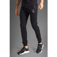 Man Active Jogginghose mit reflektierendem Print - Schwarz - XL, Schwarz Man Active Jogginghose mit reflektierendem Print - Schwarz - XL, Schwarz von boohooman