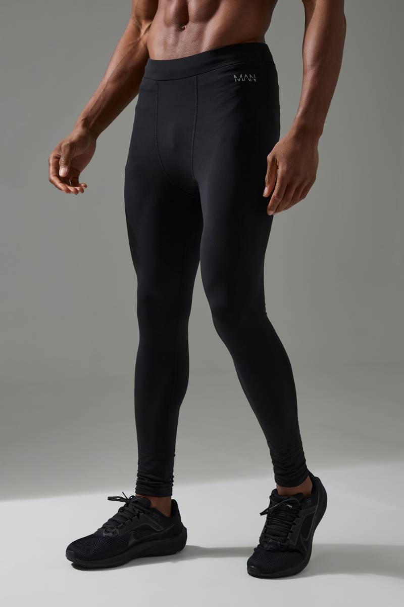 Man Active Leggings - Schwarz - S, Schwarz Man Active Leggings - Schwarz - S, Schwarz von boohooman
