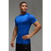 Man Active Lightweight Essentials Fitness Muscle Fit T-Shirt mit Raglanärmeln - Grau - XS, Grau von boohooman