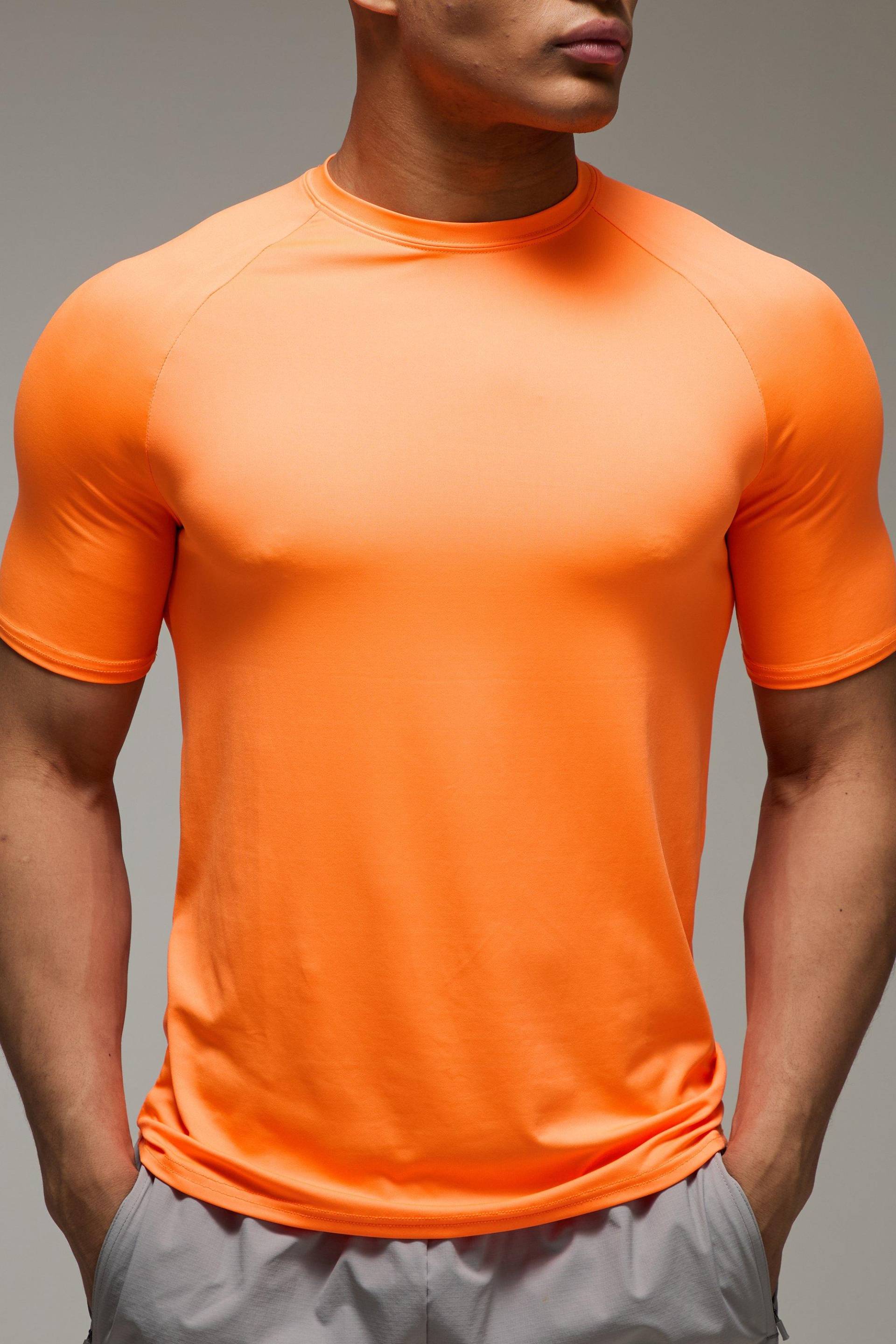 Man Active Lightweight Essentials Gym Raglan T-Shirt - Orange - XL, Orange Man Active Lightweight Essentials Gym Raglan T-Shirt - Orange - XL, Orange von boohooman