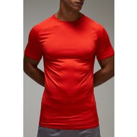 Man Active Lightweight Essentials Gym Raglan T-Shirt - Rot - M, Rot von boohooman