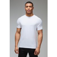 Man Active Lightweight Essentials Gym Raglan T-Shirt - Weiß - XS, Weiß Man Active Lightweight Essentials Gym Raglan T-Shirt - Weiß - XS, Weiß von boohooman