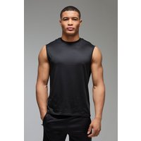 Man Active Lightweight Essentials Gym vesttop - Schwarz - 2XL, Schwarz von boohooman