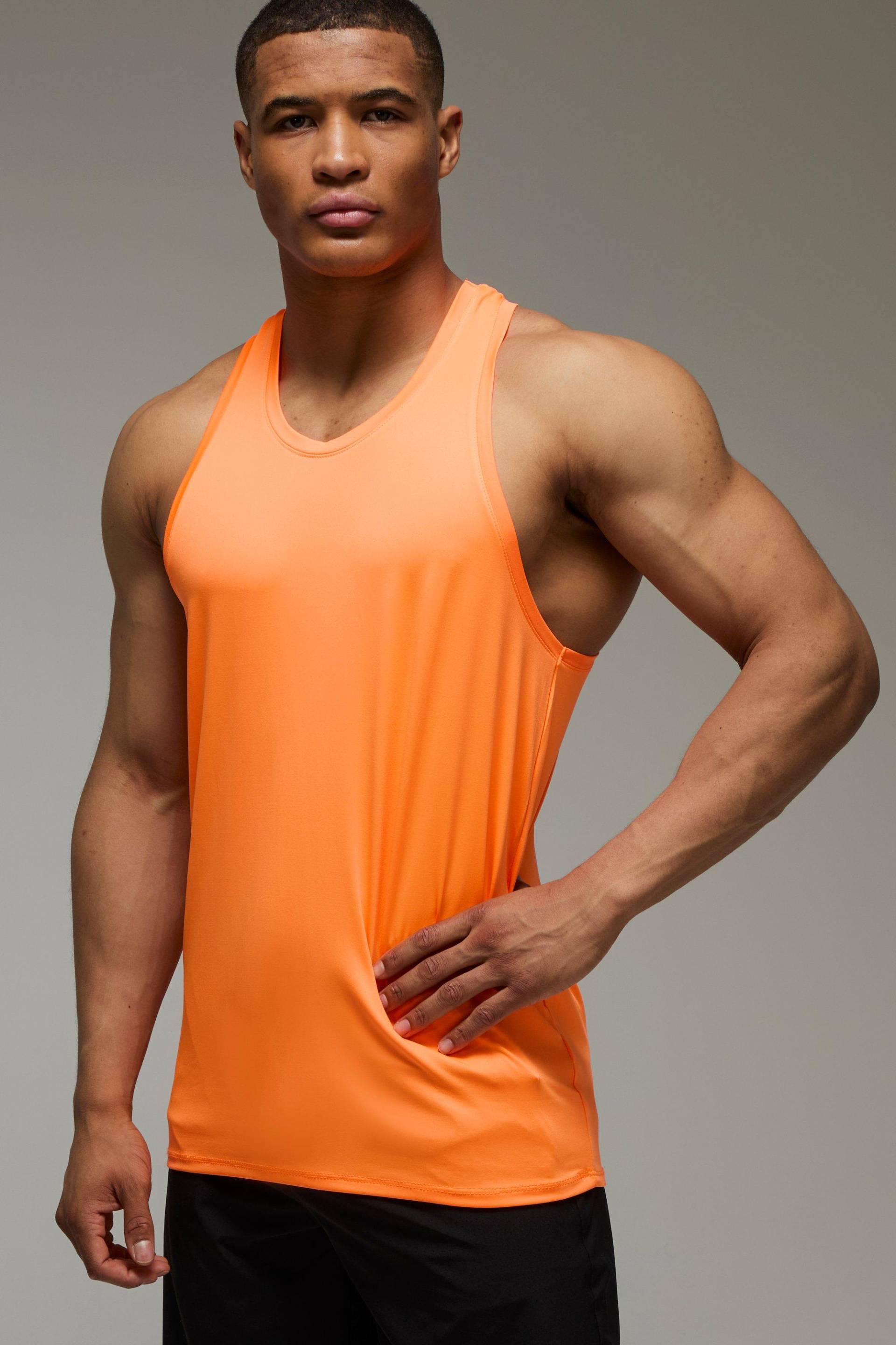 Man Active Lightweight Essentials Sport-Top - Orange - XS, Orange Man Active Lightweight Essentials Sport-Top - Orange - XS, Orange von boohooman